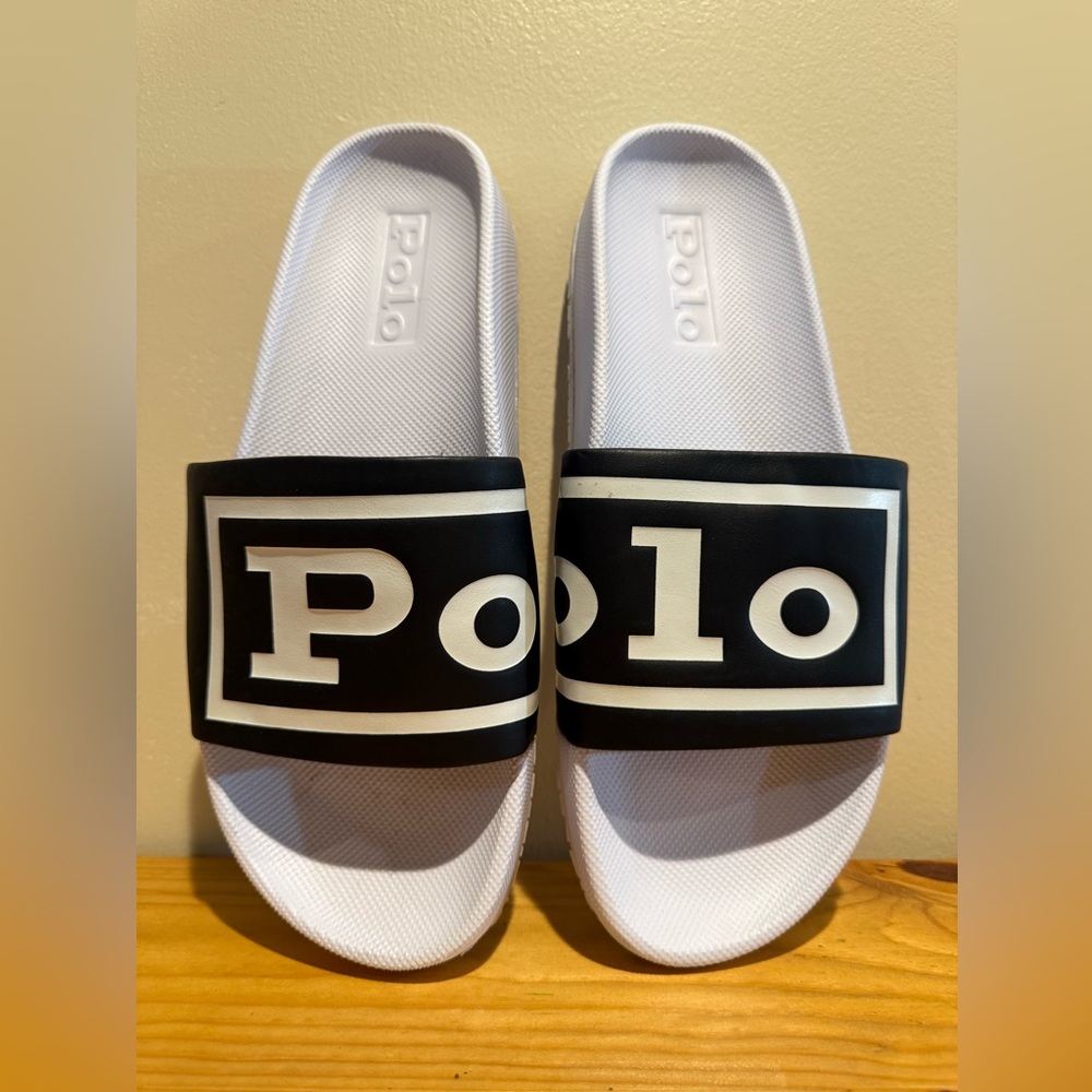 Polo Ralph Lauren Men's CAYSON logo pool Slides Sandals size